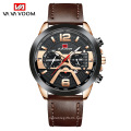 VAVA VOOM 230 Casual Sport Watches for Men Blue Luxury Military Leather Wrist Watch Man Quartz Clock Fashion Wristwatch